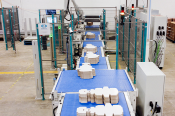 Folding carton automation stacking
